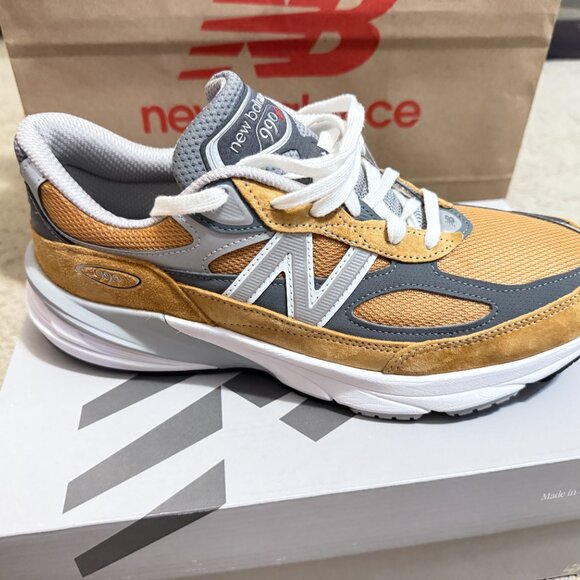 $399 Authentic NEW BALANCE U990TN6 Made in USA Men\'s Mustard Trainers Sz.10.5 main image 12